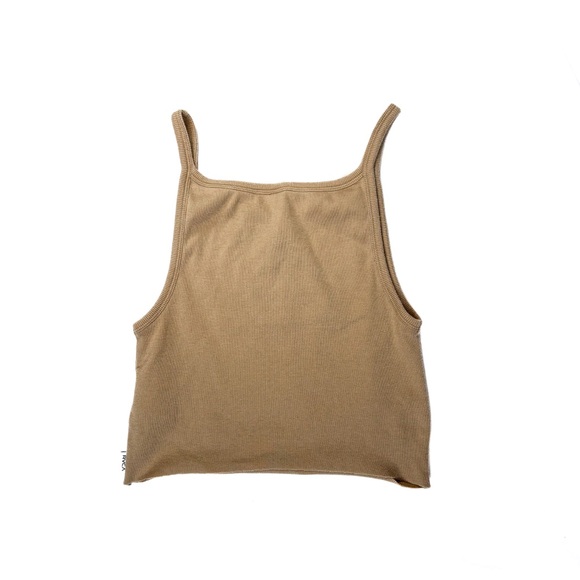 RVCA Beige Ribbed Tank Top - Picture 6 of 6